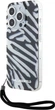 Etui Plecki Karl Lagerfeld IML Zebra Pattern & Cord do Apple iPhone 15 Pro Black (KLHCP15LHZBPKCCK) - obraz 1