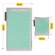 Коврик акупунктурный с подушкой 4FIZJO Eco Mat Аппликатор Кузнецова Grey/Mint (P-5907739312181) - изображение 2