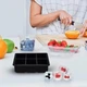 Форма для льда силиконовая Ice Кубики 6 ячеек 16.7x11.5x5 см Черный (С051350) - изображение 6
