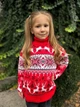 Свитер детский Ornament теплый с высоким горлом 13-14 лет 158-164 рост красный (26591) - изображение 3
