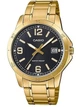 Мужские часы Casio MTP-V004G-1B черные 30 м - изображение 1