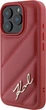 Etui Plecki Karl Lagerfeld Quilted Signature do Apple iPhone 16 Pro Red (KLHCP16LPQDSMGR) - obraz 1