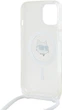 Etui Plecki Karl Lagerfeld IML Choupette Head & Cord Magsafe do Apple iPhone 14/13/15 Transparent (KLHMP14SHCCHNT) - obraz 6