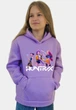 Детское теплое худи для девочки Спиногриз Huntrix СПИ- Н010 лиловый 128 см - изображение 1