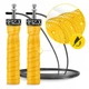 Скакалка скоростная для кроссфита 4FIZJO Speed Rope PRO+ Yellow (P-5907739311030) - изображение 3