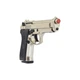 Шумовой пистолет Bruni 92 Nikel (Beretta 92) 9 мм 1305N - изображение 2