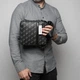 Мужская сумка-мессенджер через плечо Guess Smart Mini в чёрном цвете. - изображение 5