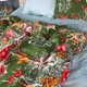Простынь MirSon Бязь 17-0881 Holiday Star green 220 х 240 см (2200012196465) - изображение 4