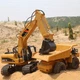 Екскаватор на радіокеруванні Hulna HL1550 1:14 15 функцій Чорно-жовтий (HL1550) - зображення 3