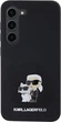 Панель Karl Lagerfeld Silicone Karl&Choupette Metal Pin для Samsung Galaxy S24 Black (3666339259143) - зображення 3