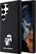 Панель Karl Lagerfeld Silicone Karl&Choupette Metal Pin для Samsung Galaxy S24 Ultra Black (3666339259167) - зображення 1