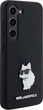 Панель Karl Lagerfeld Silicone Choupette Metal Pin для Samsung Galaxy S24 Black (3666339259174) - зображення 4