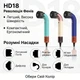 Фен MLT HD18 Supersonic R Vinca Blue/Rose 6 насадок - зображення 6