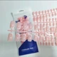 Гелевые типсы для наращивания с французским маникюром Mafanails глянцевые квадрат M 120 шт розовые с тонким белым френчем (409) - изображение 1