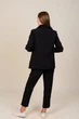 Черный женский брючный костюм с классическими брюками и пиджаком FashionYouWant L черный 43436156 - изображение 5