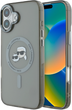 Панель Karl Lagerfeld IML Metal Karl&Choupette Head MagSafe для Apple iPhone 16 Plus Black (KLHMP16MHLSKCK) - зображення 1