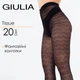 Женские колготки с ажурным рисунком Giulia TISSUE 20 (2) 2 Black-nero, ажурные, колготи с рисунком, капроновые - изображение 1