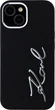 Панель Karl Lagerfeld Silicone Metal Script Logo для Apple iPhone 15 Black (3666339253349) - зображення 3