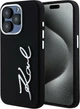 Панель Karl Lagerfeld Silicone Metal Script Logo для Apple iPhone 15 Pro Max Black (3666339253370) - зображення 1