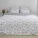 Постельное белье ТЕП Melluna Silk Garden двуспальное наволочки 50х70/70х70 см Белый с серым (28080180215) - изображение 1