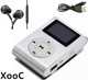 Мини MP3 плеер алюминиевый клипса + вакуумные наушники + USB переходник. Мп3 плеер для спорта, бега WJ3S - изображение 1