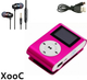 Мини MP3 плеер алюминиевый клипса + вакуумные наушники + USB переходник. Мп3 плеер для спорта, бега WFF4P - изображение 1