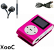 Мини MP3 плеер алюминиевый клипса + вакуумные наушники + USB переходник. Мп3 плеер для спорта, бега WJ3P - изображение 1