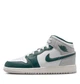 Кроссовки детские Jordan 1 Mid Se White/Grey 38.5 Сірий, Білий FQ8088-103 - изображение 2