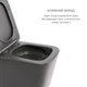 Комплект Qtap Tern Anthracite 3 в 1: унитаз подвесной Ultra Quiet + биде подвесное + раковина накладная QTTERAN49161 - изображение 4
