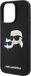 Etui Karl Lagerfeld Silicone Double Heads Print MagSafe do Apple iPhone 16 Pro Max Black (KLHMP16XSKCHPPLK) - obraz 3
