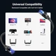Патч корд Ugreen сетевой кабель Cat 8 Gigabit Network Cable High-Speed 40Gbps 2000MHz RJ45 0.5 м Black (25218) - изображение 4