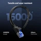 Патч корд Ugreen сетевой кабель Cat 8 Gigabit Network Cable High-Speed 40Gbps 2000MHz RJ45 0.5 м Black (25218) - изображение 6