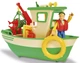 Іграшка для купання Simba Fireman Sam Рибальський човен Чарлі (5632540) (4006592050931) - зображення 3