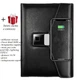 Блокнот Touch ID с отпечатком пальца со встроенным Power Bank беспроводной зарядкой и USB флешкой Черный - изображение 1