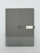 Блокнот с беспроводной зарядкой Powerbank 8000 мАч и флешкой 16 Гб с ручкой Светло-серый - изображение 7