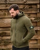 Чоловіча демісезонна кофта на флісі Stone Island 3XL олива (94725) - зображення 5