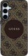Etui Guess 4G Round Patch Classic Logo MagSafe do Samsung Galaxy S25 Brown (3666339448943) - obraz 3