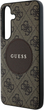 Etui Guess 4G Round Patch Classic Logo MagSafe do Samsung Galaxy S25 Brown (3666339448943) - obraz 6