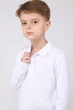 Футболка-поло с длинным рукавом для мальчика 140 цвет белый YUKI ЦБ-00281209 - изображение 3
