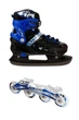 Дитячі розсувні роликові ковзани Scale Sport Original 2 в 1 ролики + ковзани колір чорно-синій SCALE SPORTS ЦБ-00206838 - зображення 1
