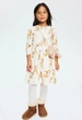 Дитяча бавовняна сукня для дівчинки H&M 134-140 см Молочна (25120303E) - изображение 3