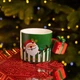 Чашка фарфоровая новогодняя Merry Christmas 400 (мл) Зеленая Yiwu FM-CS-49GR - изображение 1