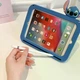 Чехол детский Silikon Power с подставкой и ремешком Apple iPad Air 5 (2022) Stitch Dark Blue - изображение 10