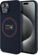 Etui Red Bull Silicone Red Ring MagSafe do Apple iPhone 15 Navy (RBHMP15S24SIILVR) - obraz 1