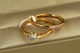 Кольцо Xuping Jewelry двойное Зрачок р 20 золотистое - изображение 3