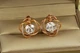 Серьги Xuping Jewelry Буря 1,7 см золотистые - изображение 1