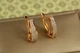 Серьги Xuping Jewelry Призма 1,8 см золотистые - изображение 2