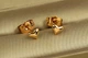 Серьги гвоздики Xuping Jewelry маленькие сердечки 5 мм золотистые - изображение 1