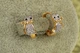 Серьги детские Xuping Jewelry Котята с родием 1,3 см золотистые - изображение 2