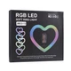 Лампа RGB JM33-13 33cm (Heart Style) Колір Чорний - изображение 1